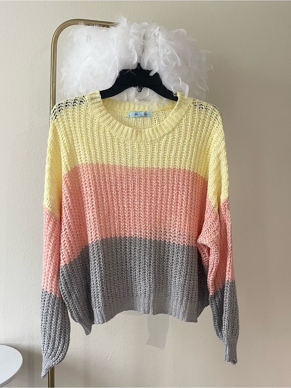 Cute colorful Oversized loose fit sweater